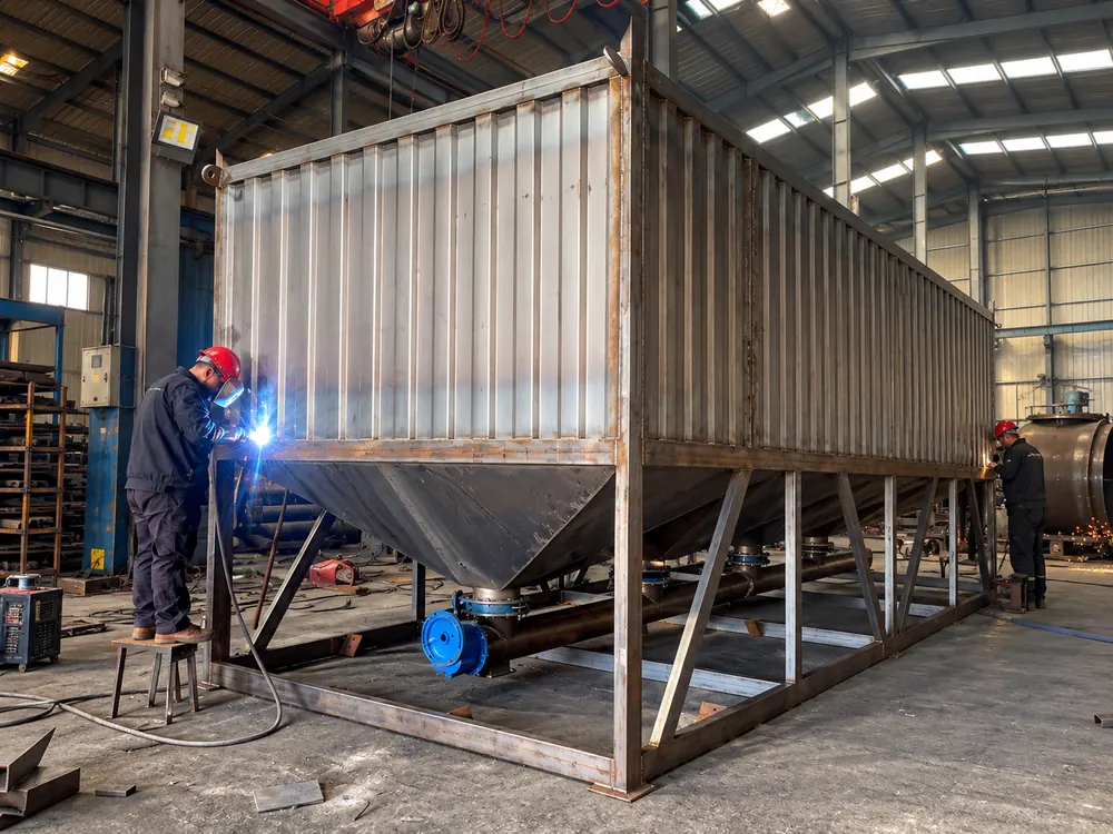 Screw conveyor and cement equipment manufacturing area | Mikkino